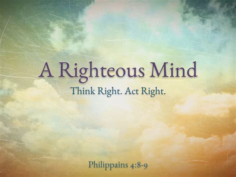 A Righteous Mind - Logos Sermons