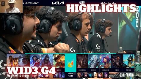 G Vs Fnc Highlights Ess Reacts Week Day Lec Summer G