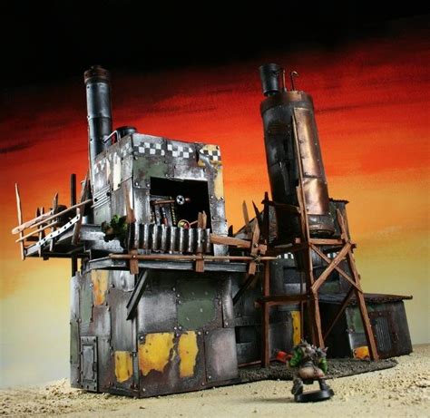 Orks Scratch Build Terrain Warhammer 40000 Ork Refinery Gallery