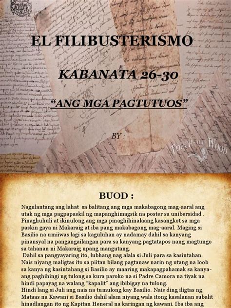 El Filibusterismo Kabanata 26 30