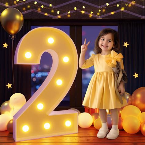 3ft Marquee Numbers Light Up Numbers Mosaic Numbers For Balloons Number 2 Balloon