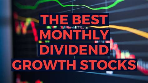 The Best Monthly Dividend Stocks With GROWTH YouTube