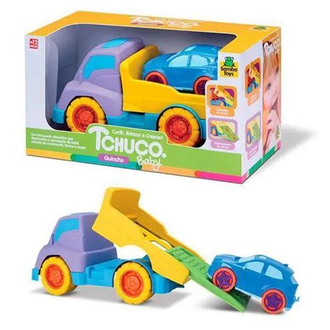 Brinquedo Caminh O Reboque Tchuco Infantil Baby Guincho Carrinho