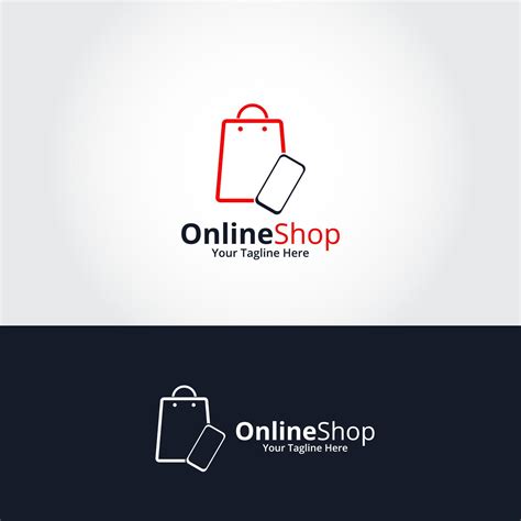 Online Shop Logo Designs Template Illustration Vector Graphic Perfect