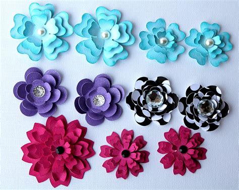 Diy Scrapbook Embellishments Flowers Pazzles Craft Room