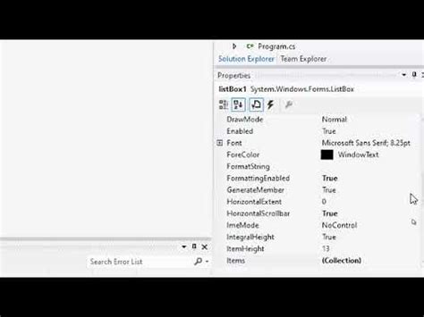 Listbox Csharp Youtube