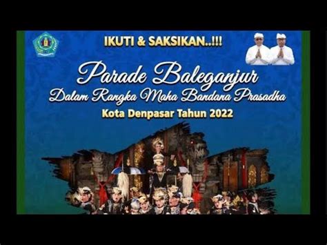 LIVE Lomba Baleganjur Kota Denpasar 2022 YouTube