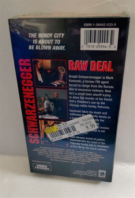 Raw Deal VHS 1995 New Sealed Arnold Schwarzenegger Kathryn Harrold