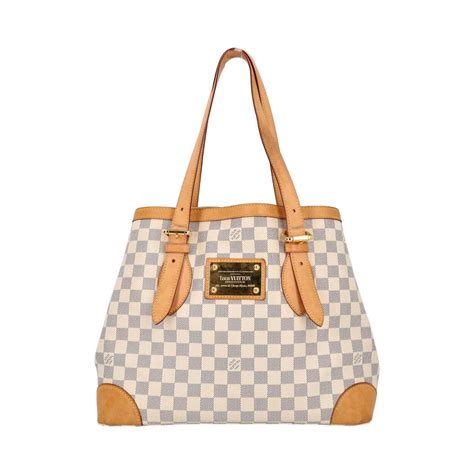 LOUIS VUITTON Damier Azur Hampstead MM Luxity