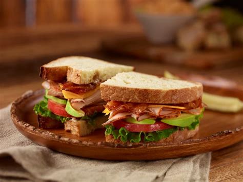 Ovengold Turkey Avocado Sandwich With Bacon Recipe Food Network