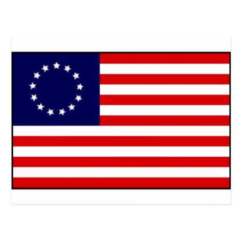 13 Colonies American Flag Postcard | Zazzle.com