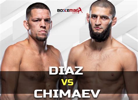 Khamzat Chimaev Et Nate Diaz S Accordent Verbalement Pour L UFC 279