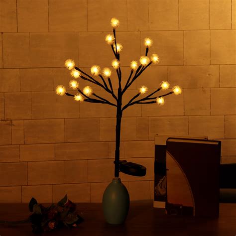 Outdoor Waterproof Solar Powered Pinecone Shape Tree Branch LED String ...