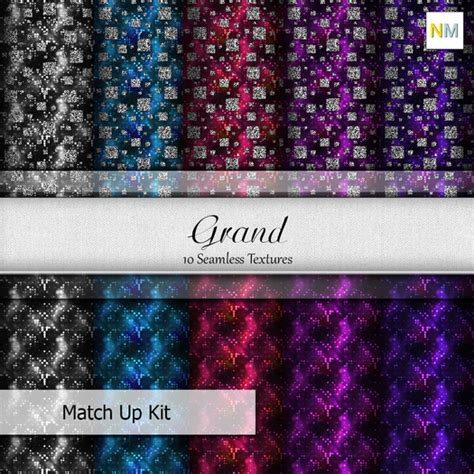 Second Life Marketplace Grand Matchup Kit 10 Seamless Fabric Textures Nm