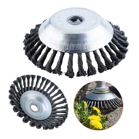 20025mm Lawn Mower Weeding Head Steel Wire Weeding Brush Twisted Wire Bowl Type Rotating Wire