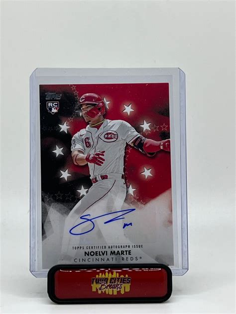 Topps Series Noelvi Marte Cincinnati Reds Rc Auto Rookie