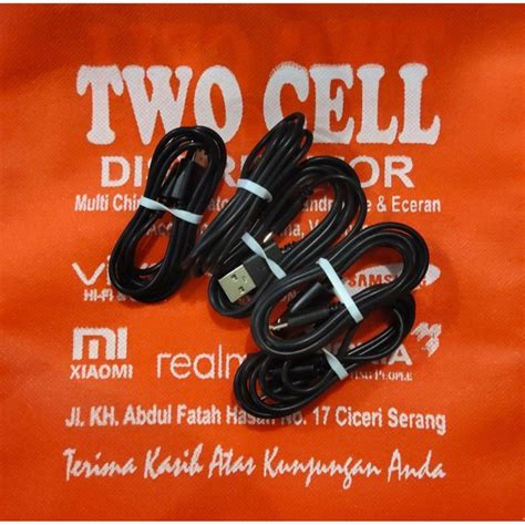 Jual Kabel Data Micro Usb Bulat Hitam Original Wellcomm 100cm Shopee