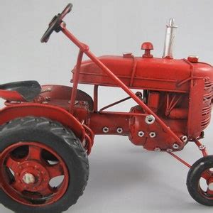 Vintage Tractor Old Metal Model Toy Auto Farmer Gift Idea Old School - Etsy