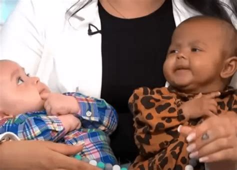 Mom Gives Birth To Twins Then Notices One Of Them Starts Turning Darker