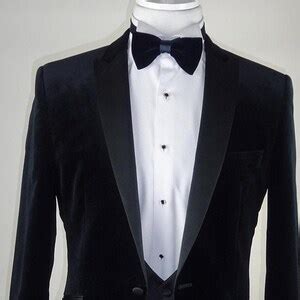 Men S Wedding Jacket Black Velvet Tuxedo Jacket Grooms Etsy