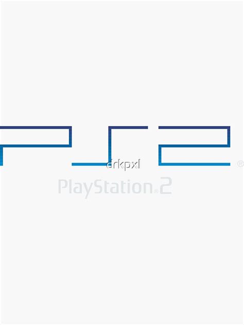 "PS2 Logo Light" Sticker for Sale by drkpxl | Redbubble