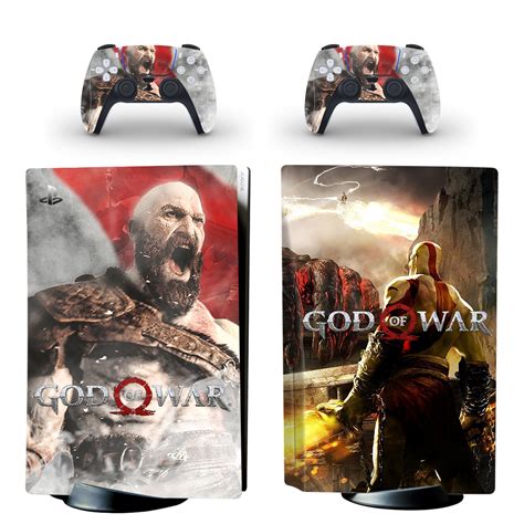 God Of War Ps5 Skin Sticker For Playstation 5 And Controllers Design 4