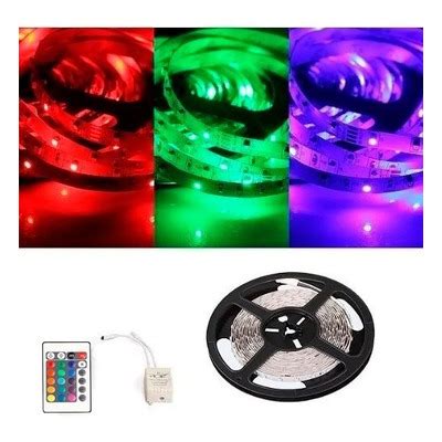 Luz Desing Cinta Led Rollo Metros Rgb Exterior Siliconada Con Fuente