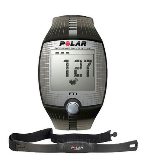 Black Polar FT1 Heart Rate Monitor Sports Health Body Watch with Chest ...