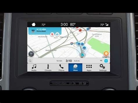 Waze App On Ford Sync Demo Youtube