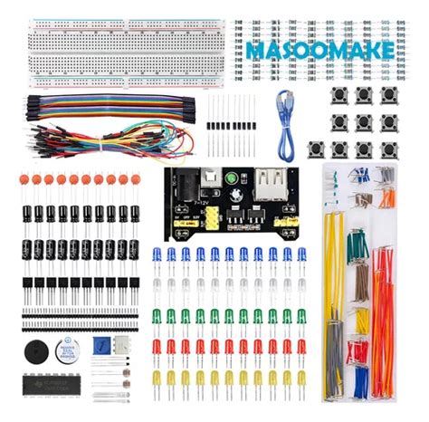 Kit Componentes Electronicos Para Arduino Raspberry Pi Masoomake Uno