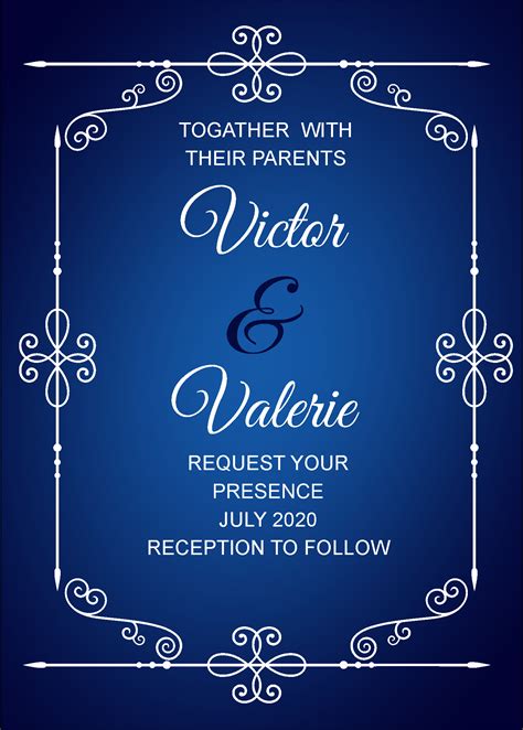 Unique Wedding Invitation Card Edit Online Download And Send