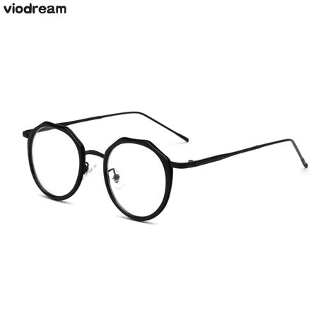 Viodream Retro Round Metal Anti Blue Ray Glasses Frame Prescription Eyewear Eyeglasses Frames