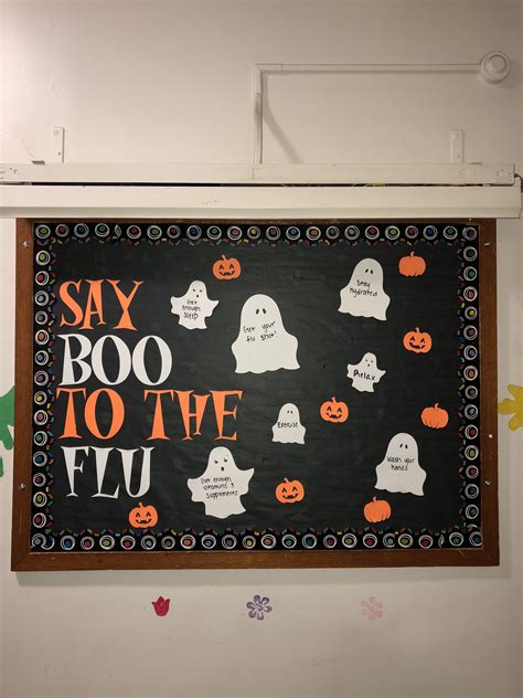 October Halloween Bulletin Board School Nurse Office Decorations Halloween Bulletin Boards