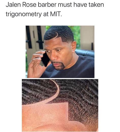 Jalen Rose Barber Must Have Taken Trigonometry At MIT Funny