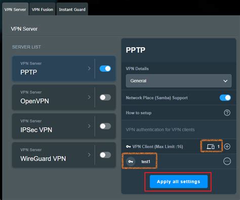 VPN How To Set Up A VPN Server On ASUS Router PPTP Official