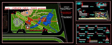 Proje Sitesi Park Autocad Projesi