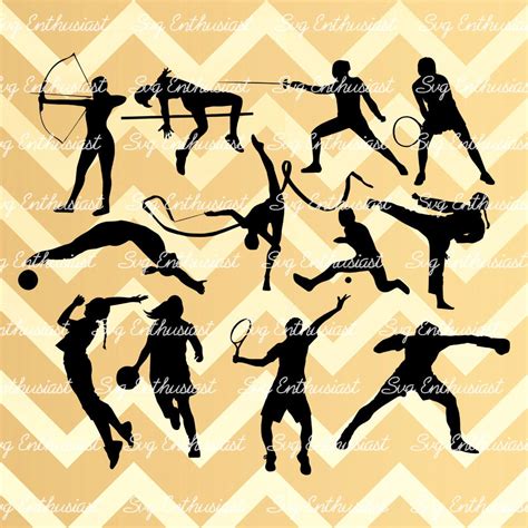 Sports Silhouette Svg Olympics 2016 SVG Cut Files Cricut