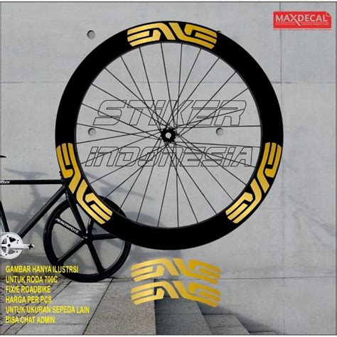 Sticker Rims Sticker Fixie Roadbike Enve Gold Shopee Singapore