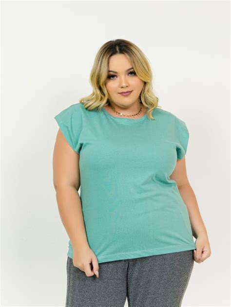 Camiseta Plus Size Muscle Tee De Algod O Verde Esmeralda