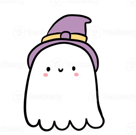 Cute Halloween Ghost 26471197 Png