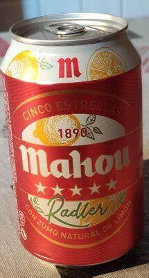 MAHOU 5 ESTRELLAS RADLER LATA 33 CL Frutas Bermejo