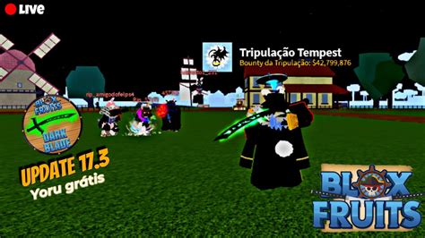 LIVE UPDATE BLOX FRUITS AO VIVO Ajudando Raid E Doando Frutas