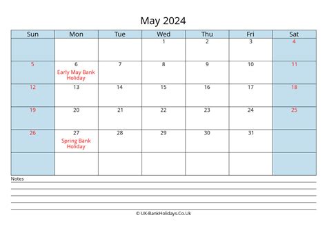 Large Printable May Calendar Week Number Irma Sibley