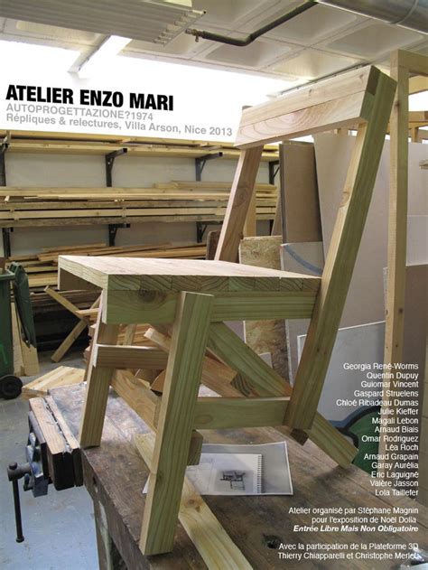 Atelier Enzo Mari Villa Arson Répliques et relectures Spring 2013