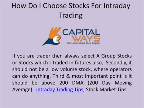 Ppt How Do I Choose Stocks For Intraday Trading Powerpoint