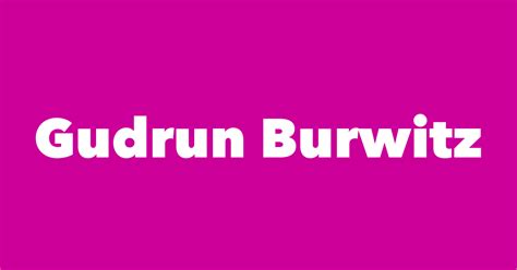 Gudrun Burwitz - Spouse, Children, Birthday & More