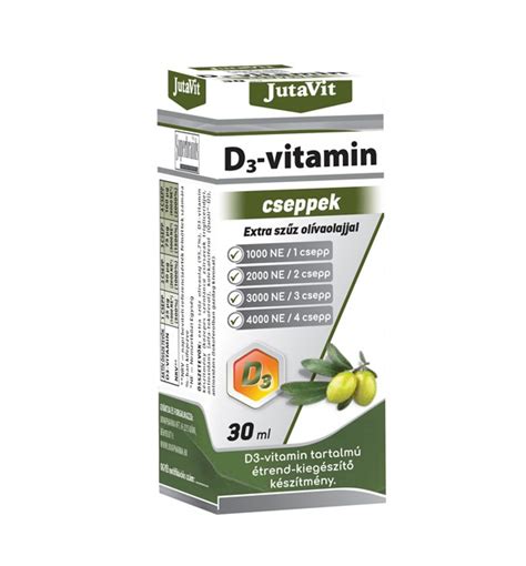 JutaVit D3 vitamin cseppek extra szűz olivaolajjal 30 ml