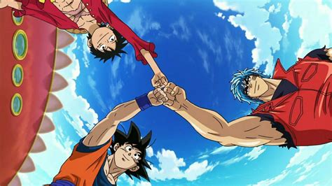 Toonami Emite Un Crossover De Anime Entre One Piece Dragon Ball Z Y