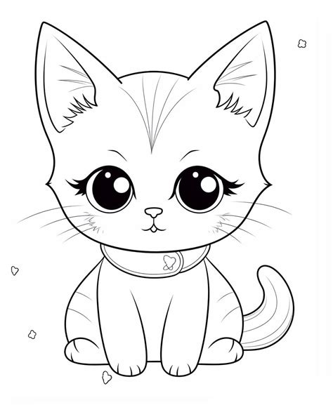 Coloriage Kawaii Chat T L Charger Et Imprimer Gratuit Sur