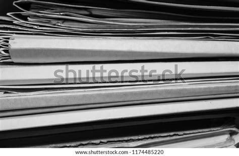 Paper Documents Stacked Archive Old Folders Stock Photo Edit Now